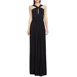BCBG Maxazira long black dress sz L